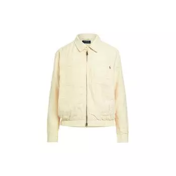 Polo Ralph Lauren Ss22 однотонная куртка на молнии с вышитым логотипом женская куртка Goose-Yellow WMPOOTWN5A20-034 S