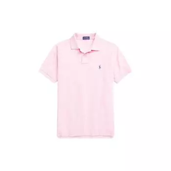 Polo Ralph Lauren SS22 Solid Slim Fit Mesh Вышитая рубашка поло Мужские рубашки поло розового цвета MNPOKNI1N821577-650 L
