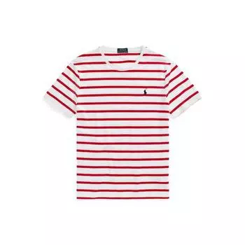 Polo Ralph Lauren Ss22 вышитый логотип Slim Fit полосатая футболка с коротким рукавом мужские топы MNPOTSH1N821152-600 XXL