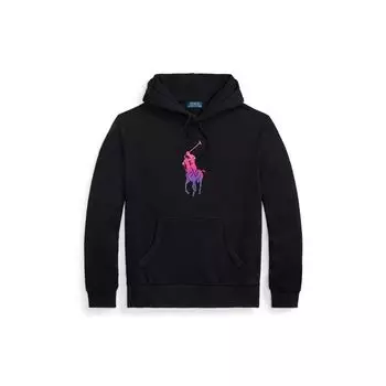 Polo Ralph Lauren SS23 градиент большой пони принт толстовка мужская толстовка черный MNPOKNI16822696-001 2XL