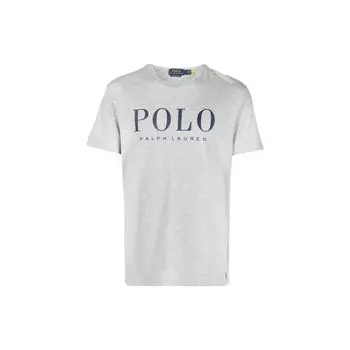 Polo Ralph Lauren Ss23 Логотип Принт Круглый вырез Короткий рукав Футболка Мужская Топы Темно-серый 710860829-011 XL