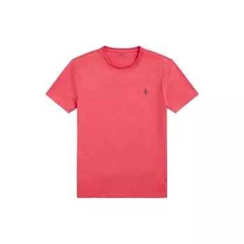 Polo Ralph Lauren SS23 однотонная повседневная футболка с небольшим вышитым логотипом, круглым вырезом и коротким рукавом, мужская футболка MNPOTSH1N821667-600 S