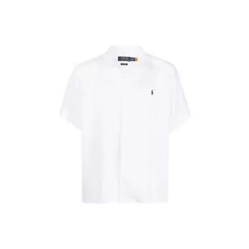 Polo Ralph Lauren SS23 Однотонная рубашка поло Мужские рубашки Белые 710903886-006 XXL