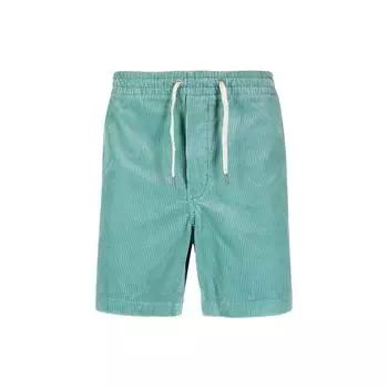 Polo Ralph Lauren SS23 однотонные повседневные шорты прямого покроя с высокой талией и завязками на шнурке мужские шорты сине-зеленые 710800214-011 M
