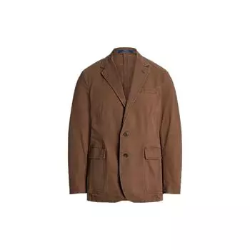 Polo Ralph Lauren SS23 однотонный однобортный пиджак с длинным рукавом мужской пиджак коричневый MNPOSPC27620340-250 S