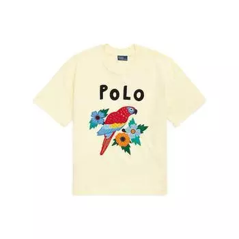 Polo Ralph Lauren Ss23 Parrot вышитый логотип короткий рукав футболка женские футболки желтый WMPOKNINCU20644-700 S