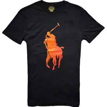 Polo Ralph Lauren SS23 Polo Print Повседневная футболка с круглым вырезом и коротким рукавом Мужская футболка Темно-синяя 710858959-002 XS
