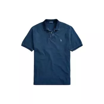 Polo Ralph Lauren SS23 Поло с коротким рукавом и вышивкой маленького пони Мужские топы Синий MNPOKNI1N820163-400 XXL