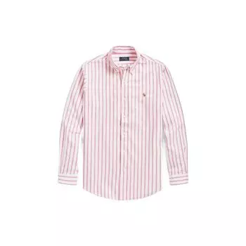 Polo Ralph Lauren Ss23 Полосатая рубашка с вышитым логотипом и длинным рукавом Мужские рубашки розового цвета MNPOWOV16822908-650 XL