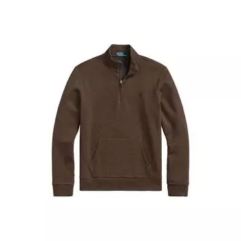 Polo Ralph Lauren Ss23 Quarter Zip Pullover Sweatshirt Men Sweatshirt Brown MNPOKNI16822597-200 XL
