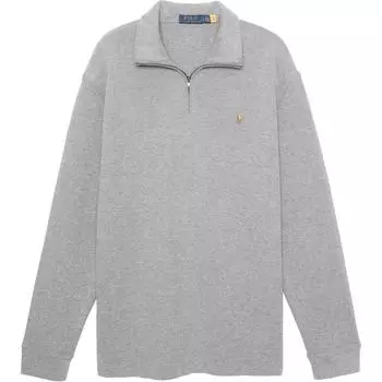 Polo Ralph Lauren Ss23 Solid Half-Zip Logo Вышитый свитшот Мужской свитшот Серый 710857073-006 XXL