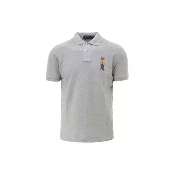 Polo Ralph Lauren SS23 Solid Logo Print Short Sleeve Polo Shirt Men tops Gray 710829164-003 S