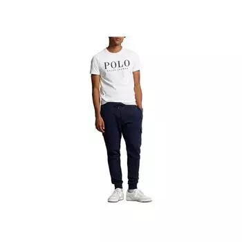 Polo Ralph Lauren Ss24 Logo Letter Print Crew Neck Short Sleeve T Shirt Men Tops White 710911272-003 M