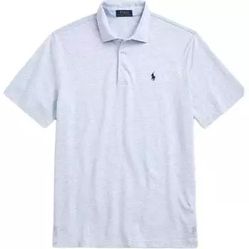 Polo Ralph Lauren SS24 Логотип Вышитый Прямой Покрой Короткий Рукав Поло Рубашка Мужская Топы Work-Blue MNPOKNI1N822906-400 XXL
