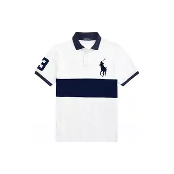 Polo Ralph Lauren SS24 Логотип Вышитый Slim Fit Рубашка Поло с Коротким Рукавом Мужские Топы Белый MNPOKNI1N822750-100 S