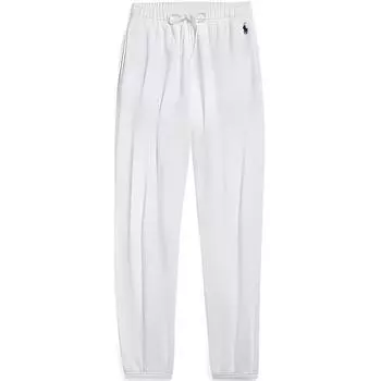 Polo Ralph Lauren Ss24 Однотонные длинные повседневные брюки с вышивкой логотипа Женские брюки Белый WMPOPNTNBQ20249-100 L