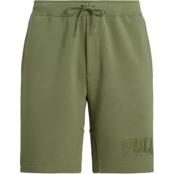 Polo Ralph Lauren SS24 однотонные повседневные шорты с логотипом и буквами на шнуровке, прямые, мужские шорты оливково-зеленого цвета MNPOSHO1BQ20260-300 M