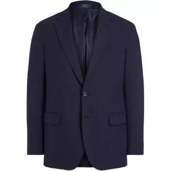 Polo Ralph Lauren Ss24 Однотонный однобортный блейзер с клапанами, длинный рукав, мужской блейзер, темно-синий, MNPOSPC27620010-410 S