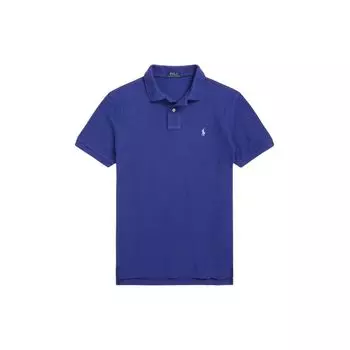 Polo Ralph Lauren SS24 Slim Fit Рубашка поло с коротким рукавом Мужские топы Синий MNPOKNI1N822755-400 M