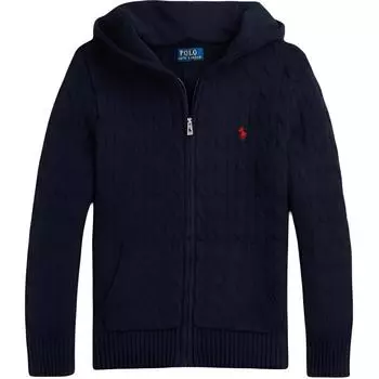 Polo Ralph Lauren свитер осень-зима 24 однотонный с вышитым логотипом капюшон с длинным рукавом детский свитер темно-синий 323951123-001 M