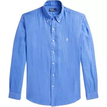 Polo Ralph Lauren The Hamptons Классическая льняная рубашка мужская рубашки Небесно-голубой MNPOWOV16824640-400 M