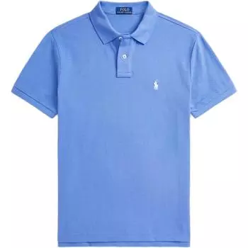 Polo Ralph Lauren The Hamptons Series Приталенная рубашка поло из хлопкового пике для мужчин топы Лазурно-голубой MNPOKNI1N823747 XS