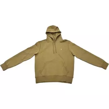 Polo Ralph Lauren Толстовка пуловер с капюшоном на кулиске, с вышивкой пони, с длинными рукавами, мужская, темно-желтая, 710883335-017 M