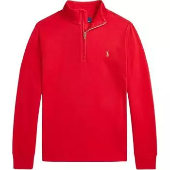 Polo Ralph Lauren Толстовка с логотипом и принтом, воротник-стойка, молния до половины длины, длинные рукава, детские топы, красный 323952436-004 XL