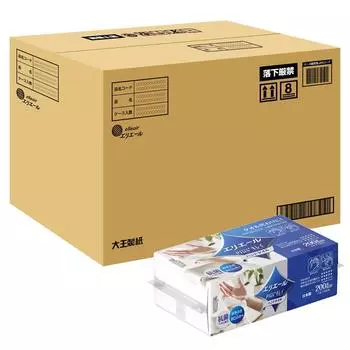 Полотенце для рук Elleair Plus Beautiful 200W1P x 30 упаковок [Распродажа коробок] +