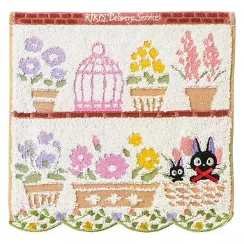 Полотенце для рук Ghibli Kiki s Delivery Service Jiji 25 25 см Любимый цветок