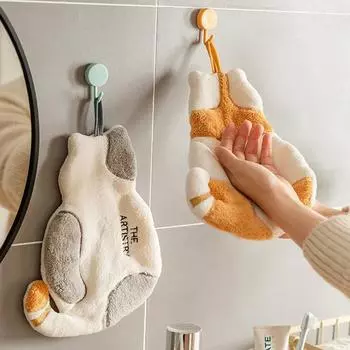 Полотенце для рук с милым котом для детей, супер впитывающее кухонное полотенце из микрофибры, высокоэффективное полотенце для чистки посуды, кухонные инструменты