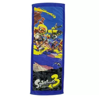 Полотенце для ванны Marushin Splatoon 3 Splash Day для мальчиков Полотенце для бассейна с изображением персонажей Плавание Море Защита от УФ-излучения 4525003300 Детское