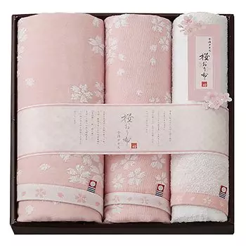 Полотенце Imabari, набор полотенец из ткани Sakura Ori, подарочный набор из 3 банных полотенец x 1 полотенце для лица x 2 полотенца с узором «Цветущая вишня», розовый подарок на день, сделано в Японии (60 розовый