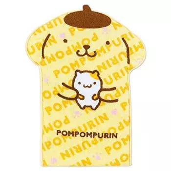 Полотенце Sanrio Pompompurin с карманом в форме пудинга. (листовка)