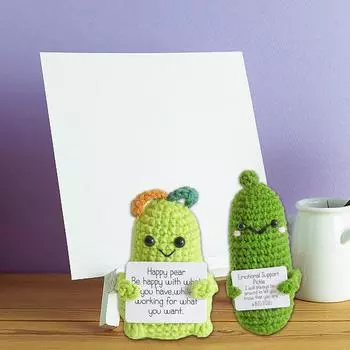 Положительная энергия Картофель Cheerup Pocket Hug Ручная работа Плюшевая Вязание Шерсть Kawaii Картофель Кукла Домашняя Комната Миниатюрное Украшение