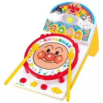 Получайте удовольствие от Taiko de Dondon Anpanman Целевой возраст 1 год 6 месяцев и старше Премия за выдающиеся достижения 2024 года в доме кооперативных игрушек [BANDAI]!