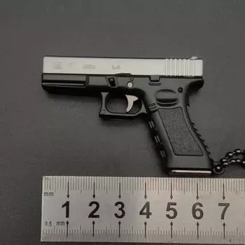 Полусплав 1:3 Glock пистолет модель металлический мини G17 игрушечный пистолет съемный DIY брелок подвеска украшения детская игрушка