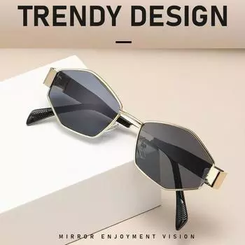 Polygon Personalized Sunglasses Trendy Men And Women Street Sunglasses Fashion Glasses Uv-Proof Sunglasses