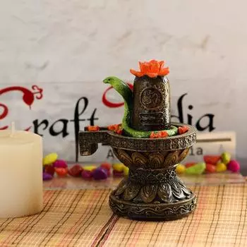 Polyresin Rajasthani Man and Women Statue (13 cm x 10 cm x 16.98 cm, Black)