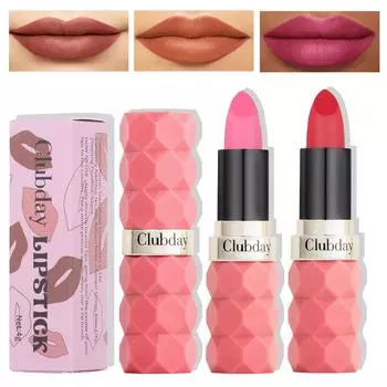 Помада Diamond Faceted Matte, не выцветает, нелипкая, 8 цветов, матовый бархат