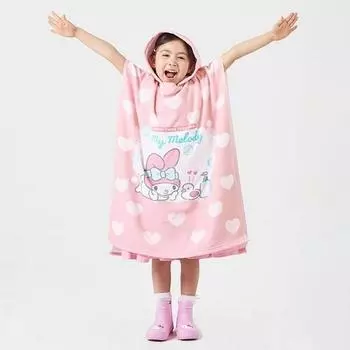 Пончо-халаты для душа с капюшоном My Melody от Sanrio Girls NCHKC60022, популярный персонаж в Корее