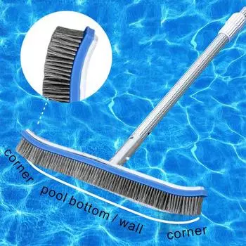 Pool Brush Head Stainless Steel Wire Pool Brush with Curved Ends for L