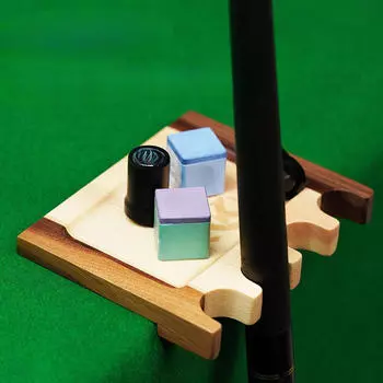 Pool Cue Holder for Table Stick Wood Rounded Edges Claw Rack Billiard Rest