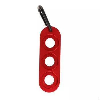 Pool Cue Joint Protector 3 Hole Holders Cover Case with D Buckle Gather Protective красный