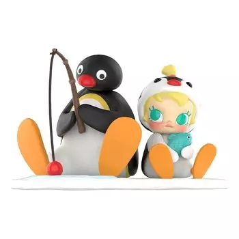 POP MART Baby Molly PINGU Fishing Time pop mart Gachagacha BLIND box фигурка пластиковая модель премиум игрушки ПВХ мягкий винил оригинальный персонаж день рождения