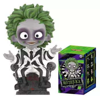 POP MART Beetlejuice Series Pop Mart Gacha Gacha Blind Box Фигурка Пластиковая модель Премиум Игрушка ПВХ Мягкий винил Оригинальный персонаж Подарок на день рождения [Мир]