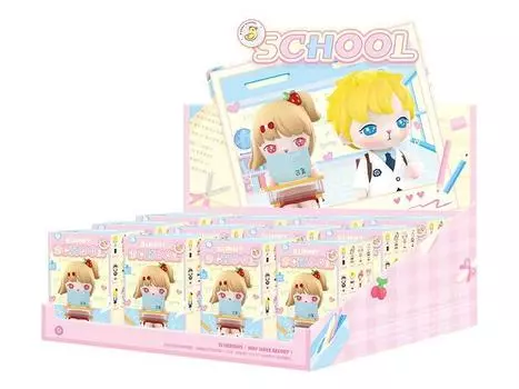 POP MART BUNNY школьная серия торговые фигурки коробка из 12 шт ПВХ и АБС