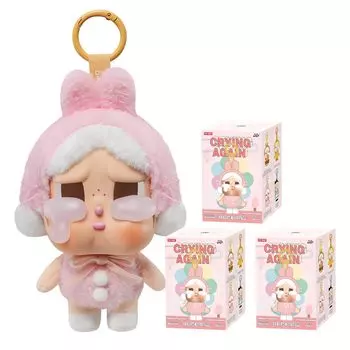 POP MART CRYBABY Crying Again Series Мягкая игрушка Pop Mart Gacha Gacha Blind Box Фигурка Пластиковая модель Премиум-игрушка Мягкий винил из ПВХ Оригинальный персонаж