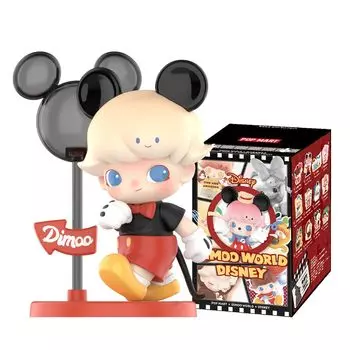POP MART DIMOO WORLD DISNEY Series Box 12 Pop Mart Gacha Gacha Blind Box Фигурка Пластиковая модель Премиум Игрушка Мягкий винил ПВХ Оригинальный персонаж День рождения