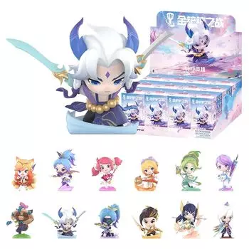 POP MART Fight For the Golden Spatula chibi series [Ассортиментная коробка 12 предметов] pop mart Gachagacha BLIND box фигурка пластиковая модель премиум игрушки ПВХ мягкий